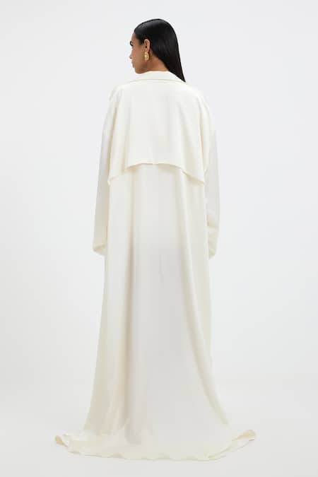 Deme By Gabriella Millie Oversized Long-Sleeved Satin Jacket 