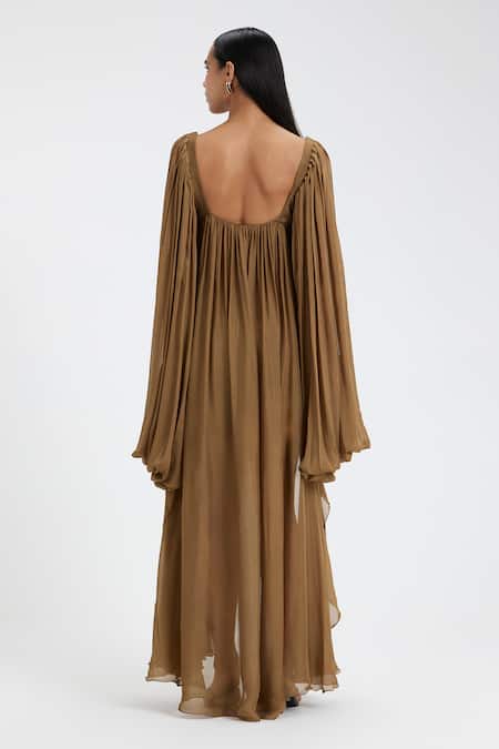 Deme By Gabriella Marlow Ruched High Low Dress 