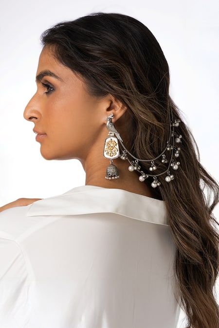 Joules By Radhika Ornate Bird Earrings 