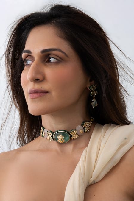 Joules By Radhika Eternal Grandeur Choker Set 