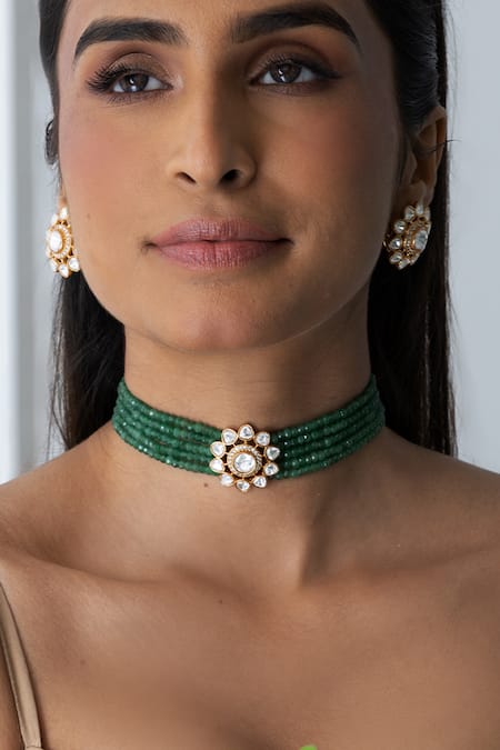 Joules By Radhika Regal Bloom Necklace Set