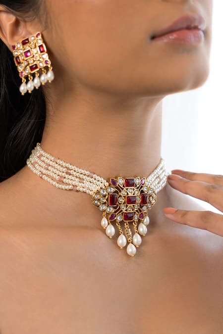 Joules By Radhika Artisan Beaded Necklace Set