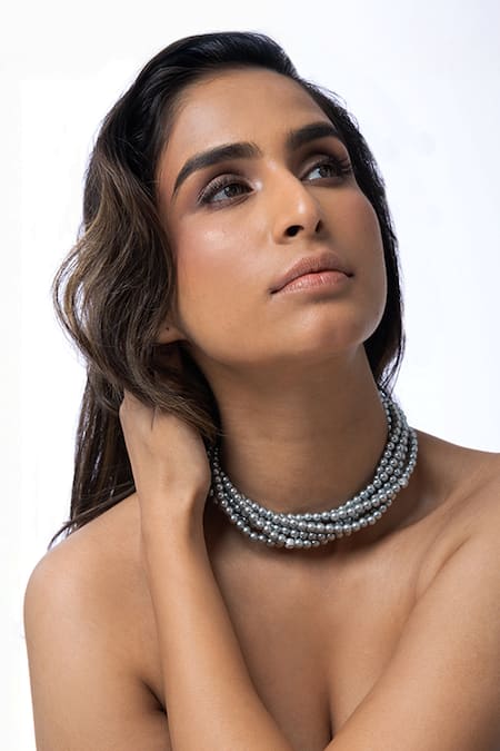 Joules By Radhika Luminous Aura Beaded Necklace 