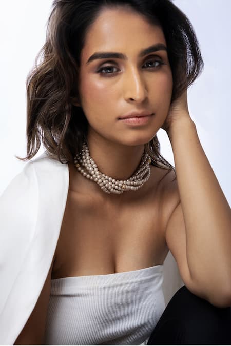 Joules By Radhika Luminous Aura Fine Twisted Necklace 