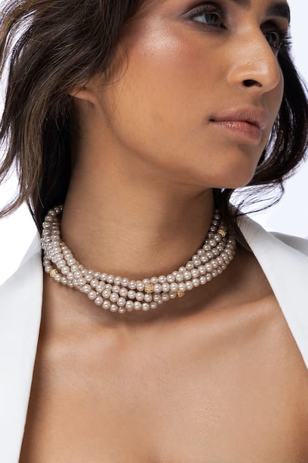 Joules By Radhika Pearl Aura Necklace 