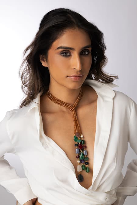 Joules by Radhika Beaded Strings Necklace 