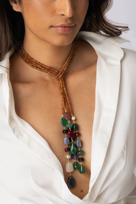 Joules by Radhika Beaded Strings Necklace 