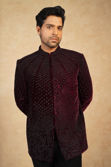Millionaire Velvet Jodhpuri & Trouser Set 
