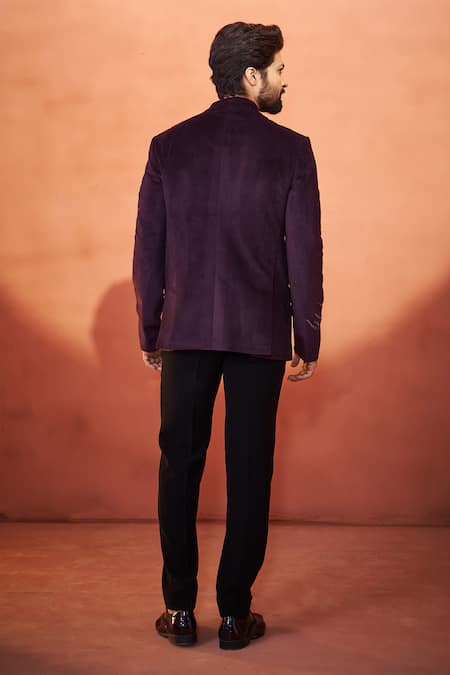 Millionaire Velvet Bandhgala & Trouser Set 