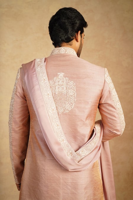 Millionaire Shimmer Silk Sherwani Set 