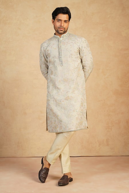 Millionaire Thread & Mirror Work Kurta Set 