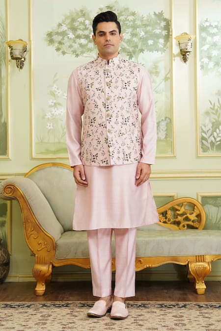 Millionaire Thread Work Koti & Kurta Set 