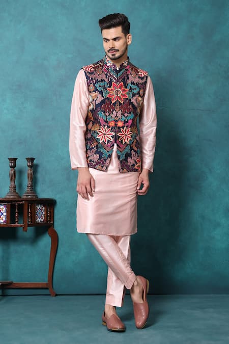 Millionaire Thread Work Koti & Kurta Set 
