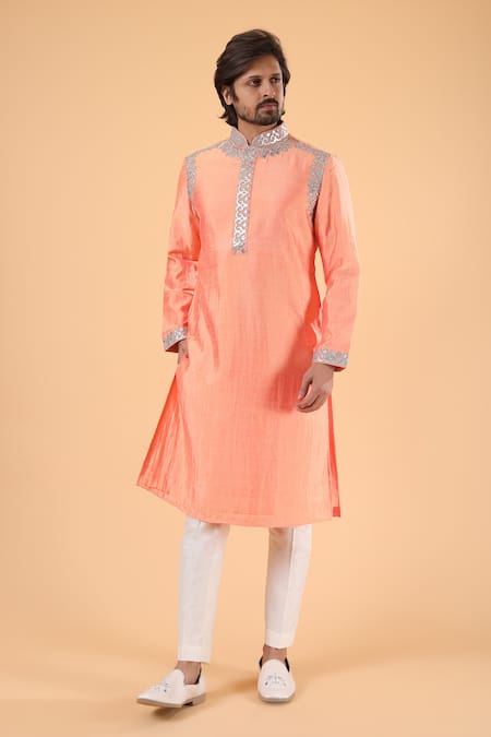 Millionaire Placement Applique Work Kurta Set
 