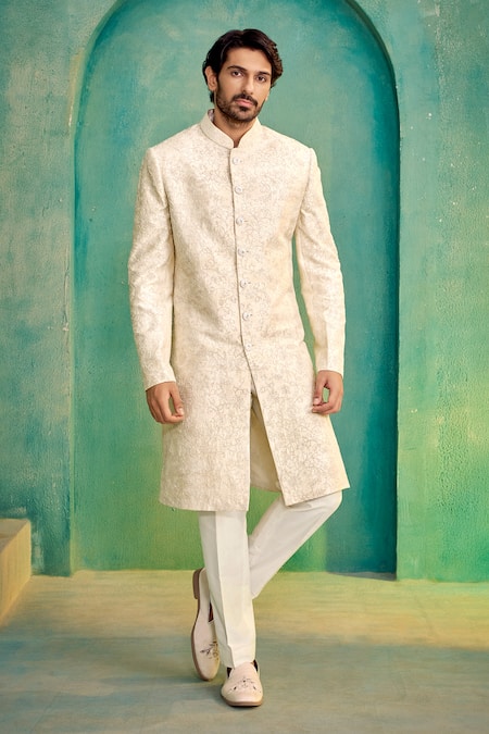 Millionaire Garden Embroiderd Sherwani Set 