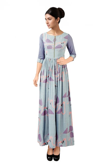 Soup By Sougat Paul Printed Maxi Dress 