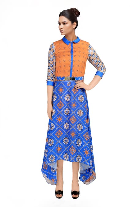 Soup By Sougat Paul Cotton Printed Dress 