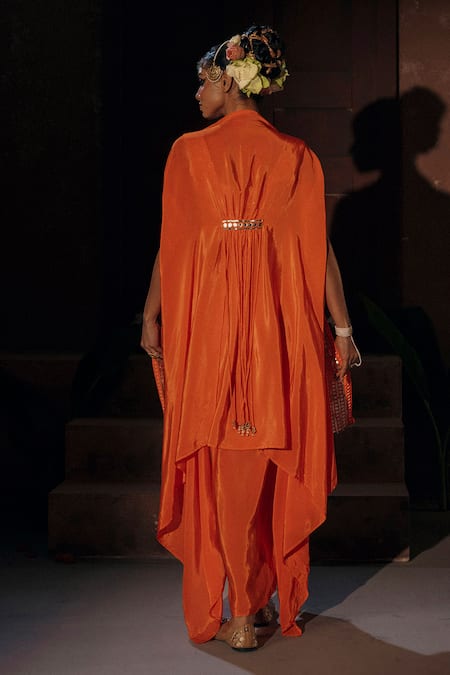 Prahnaaya Mangala Embroidered Cape Skirt Set 