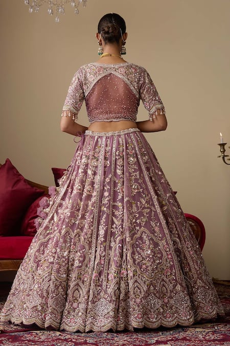 Chaashni By Maansi And Ketan Thread Work Bridal Lehenga Set 