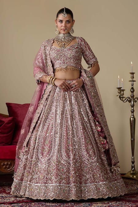 Chaashni By Maansi And Ketan Sequin Work Bridal Lehenga Set 