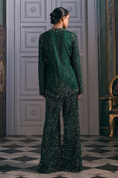 Studio22 By Pulkita Arora Bajaj Esmera Tassel Detailed Flared Pant & Embroidered Top Set 