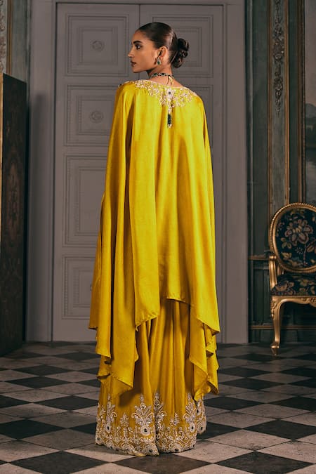 Studio22 By Pulkita Arora Bajaj Jolie Embroidered Kaftan Kurta & Sharara Set 