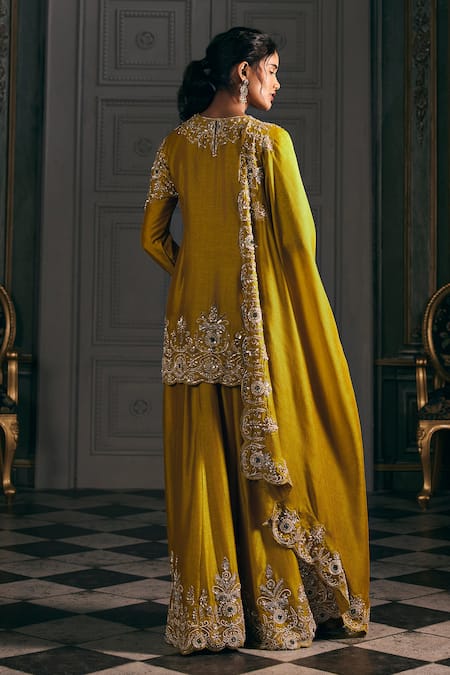 Studio22 By Pulkita Arora Bajaj Soleil Floral Embroidered Kurta Sharara Set 