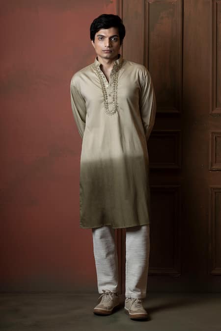 Vaani Beswal Ombre Mirror Work Kurta 