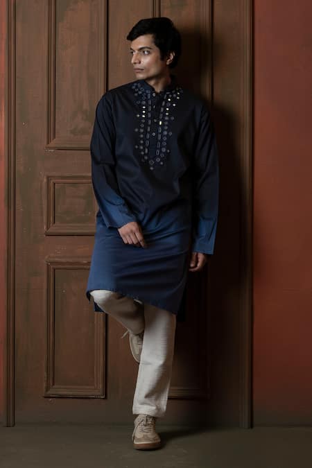 Vaani Beswal Ombre Mirror Work Kurta 