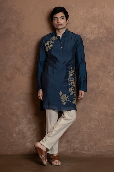 Vaani Beswal Flora Embroidered Straight Kurta 