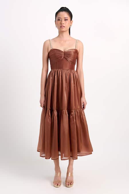 Verano By Tanya Claire Midi Tiered Dress 