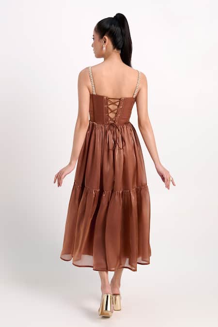 Verano By Tanya Claire Midi Tiered Dress 