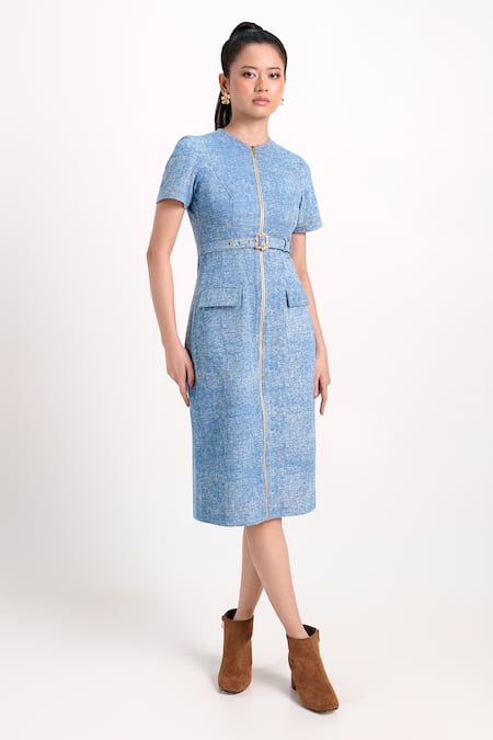 Verano By Tanya Aspen Denim Dress With Belt 
