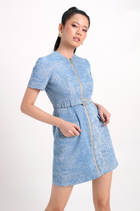 Verano By Tanya Aspen Short Dress With Belt 