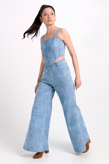 Shop_Verano By Tanya_Blue Denim Aspen Jeans _Online_at_Aza_Fashions
