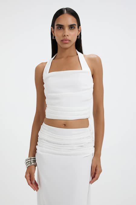 Deme By Gabriella Frances Halter Neck Top 