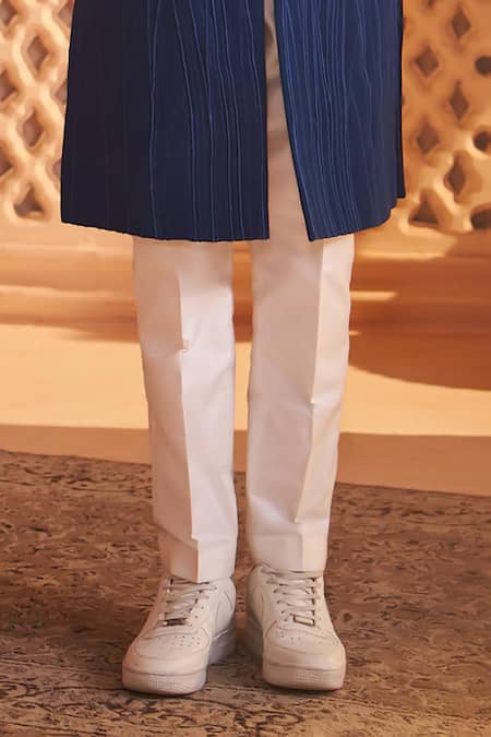 Millionaire Blue Embroidery Thread Work Sherwani Set at Aza Fashions Millionaire_Blue Embroidery Thread Work Sherwani Set _at_Aza_Fashions