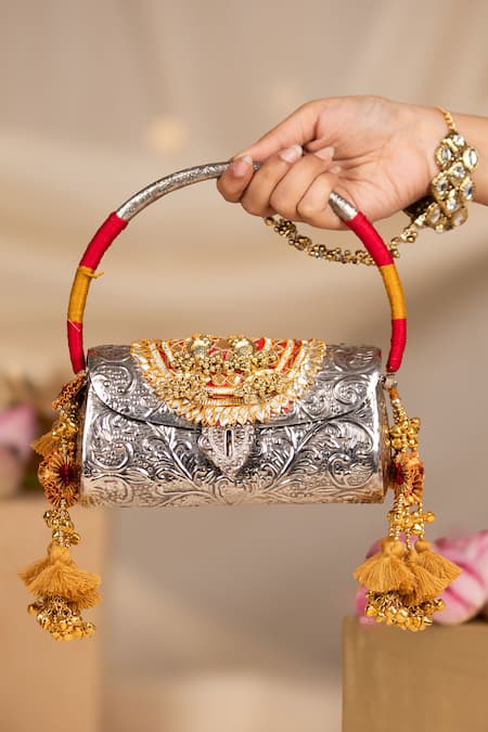 5elements Vidhara Engraved Handbag  