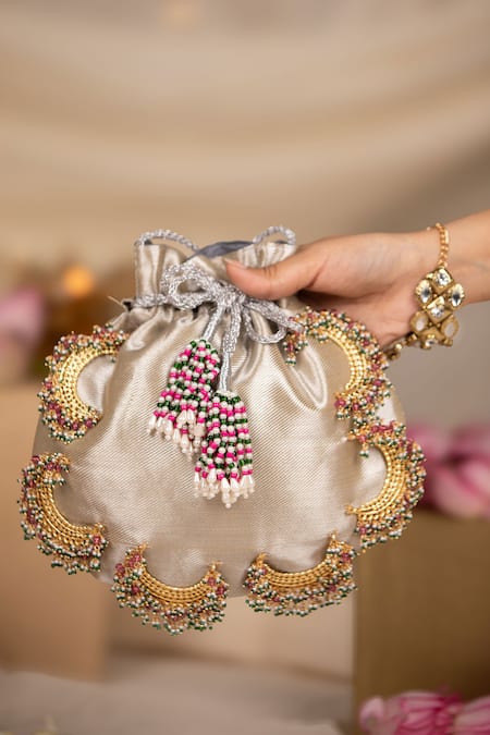 5elements Ridhara Brocade Potli Bag  