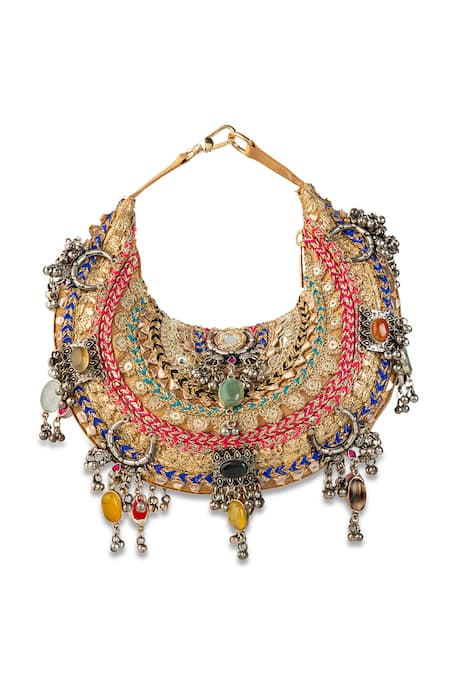 5elements Arvika Brocade Embroidered Handbag 