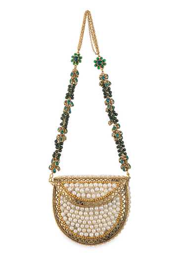 5elements Divisha Pearl Embellished Handbag  