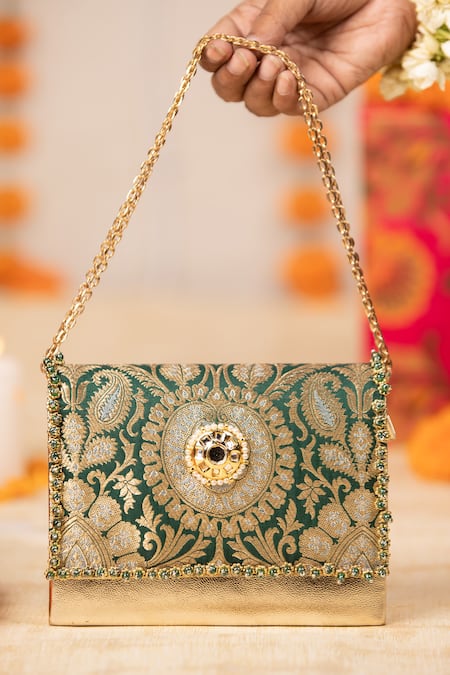 5elements Vanika Brocade Motif Handbag