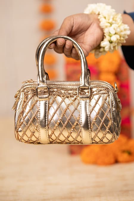 5elements Aarika Quilted Pattern Handbag  