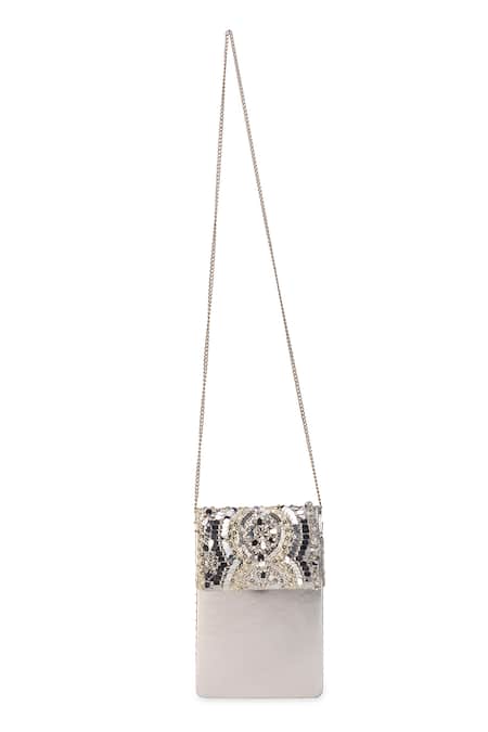 5elements Harshini Sequin & Bead Embroidered Handbag 