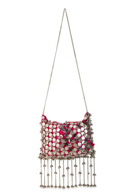 5elements Ranvika Disc Embellished Potli Bag  