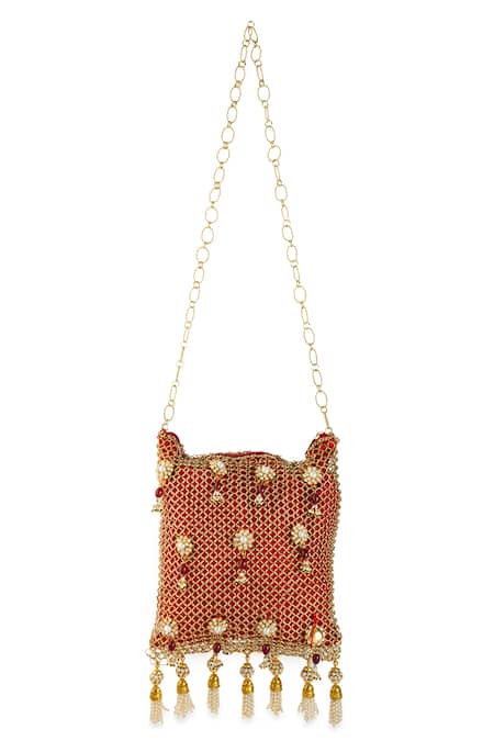 5elements Lavisha Chainmail Potli Bag  