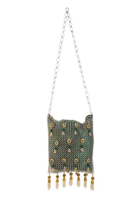 5elements Lavisha Chainmail Potli Bag  