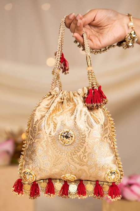 5elements Kashmira Brocade Paisley Potli