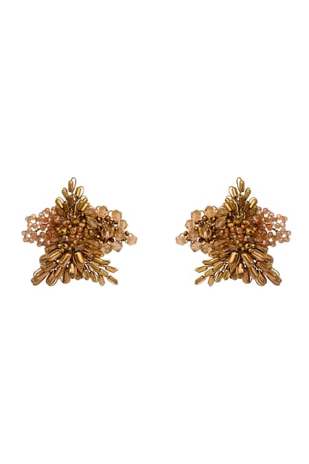 House Of D"Oro Metallic Abstart Earrings 