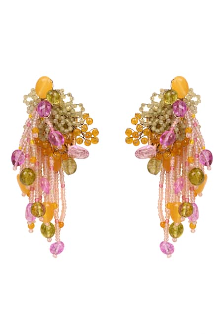 House Of D"Oro Colourful Stone Earrings 